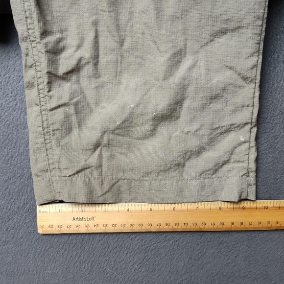 Columbia PFG Pants Mens 2XT Khaki Convertible Zip Off Cargo Nylon Outdoor Hiking - Picture 12 of 13